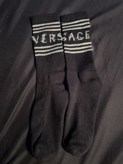 black versace socks|Versace socks size chart.